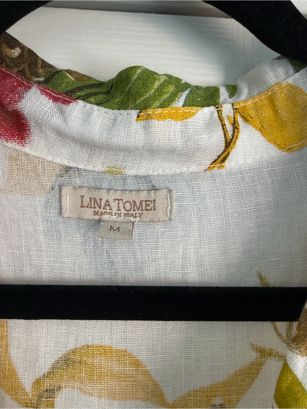 Sleeveless Linen Floral Button-Front Dress - Picture 3 of 10